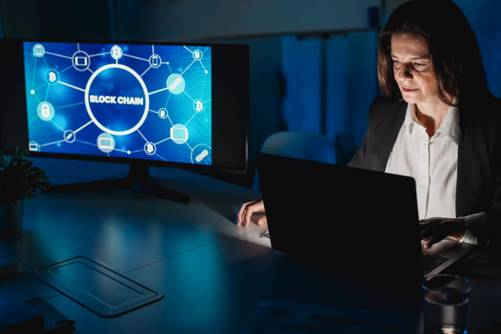 Employees accessing secure email inboxes using KLR-managed email protection tools