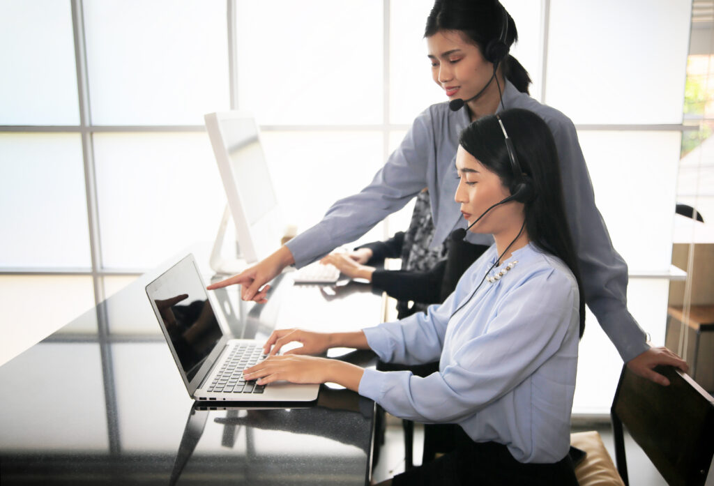 Staff communicating via secure IP phone systems deployed by KLR VoIP experts