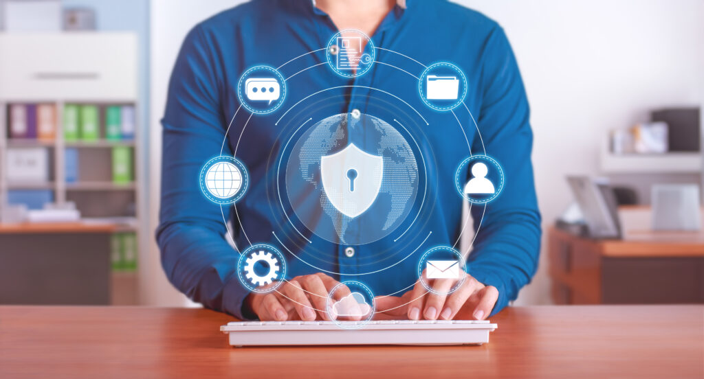 KLR security staff monitoring endpoint health using anti-ransomware detection tools