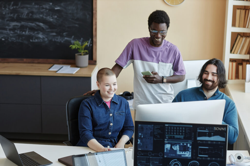 KLR technicians delivering onsite IT support to business clients