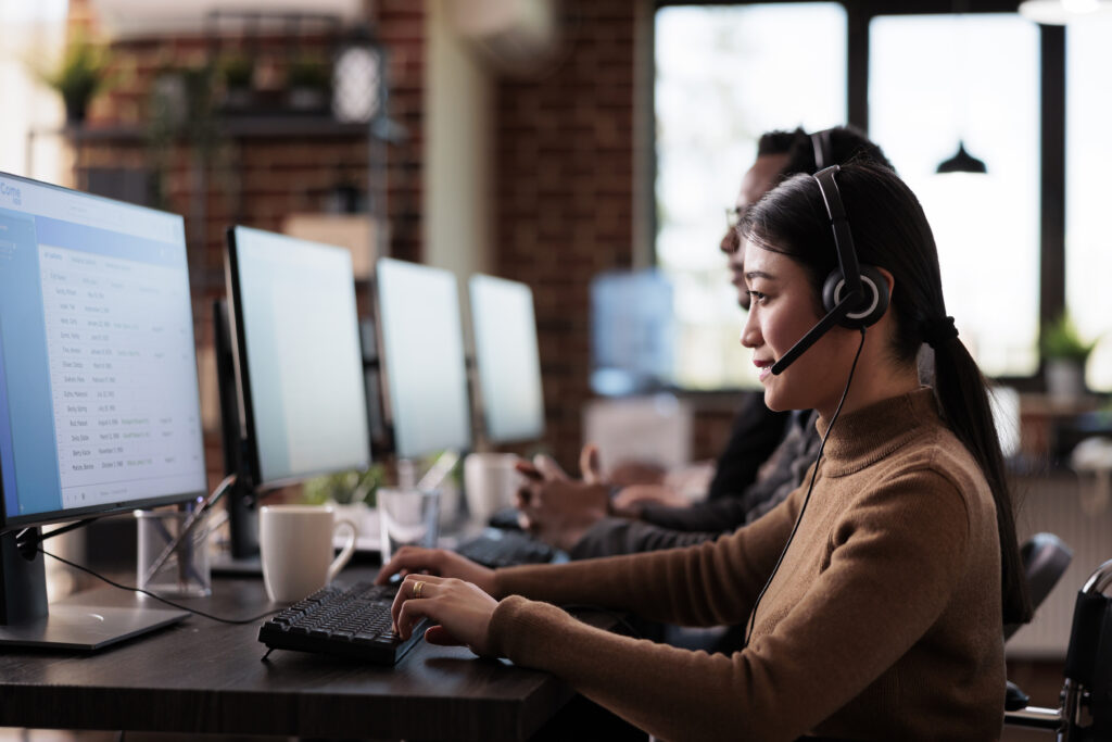 Office agents at KLR using voice over internet protocol